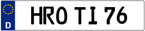Truck License Plate
